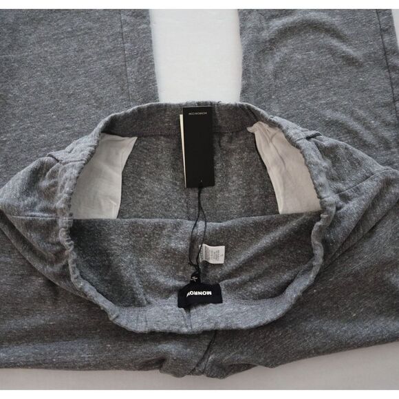 Monrow HB0307-30 Women's Sz Large Gray Heather Supersoft Jogger Sweatpants - Picture 6 of 11